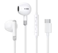 Écouteurs USB C,Intra Auriculaires avec Micro Hi-Res et Contrôle du Volume | Compatible avec iPhone 17/16/15/Samsung S20/Huawei P30/P40/Xiaomi/iPad Pro/Google/Pixel 5/4