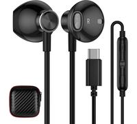 Écouteurs USB C Intra-Auriculaires,Galaxy S22 Ultra Écouteurs Filaire pour Android Semi-in Ear USB Type C Casque HiFi Stéréo USB C Écouteur pour Galaxy S22 S21 S20 FE 20 OnePlus 9 Pro Mi 12 11