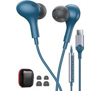 Écouteurs USB C Magnétique pour iPhone 18 Pro Max 17 16 Galaxy A57 A37 A17 | Écouteurs USB Type C Intra Auriculaires avec Micro et contrôle du Volume pour Samsung A56 A36 A55 S26 pour Mi 17T Pixel 10a