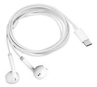Écouteurs USB-C Microphone Anti-bruit Boutons de Contrôle Longueur 1.2m Blanc