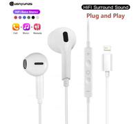 Écouteurs USB-C originaux pour Apple iPhone Lightning 16 15 Pro Max 14 13 12 11 X XR 7 8 Plus Type C, écouteurs filaires avec basses profondes Type C2 for 15-17