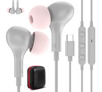 Écouteurs USB C pour Galaxy A56 A36 A35 A55 5G Sam sung A57 A37 S26,Magnétique Type C Casque Filaire avec Microphone Contrôle du Volume pour iPhone 17e 16 15 Pro Max Pixel 10a 9 Xiaomi 15 14 iPad Mini