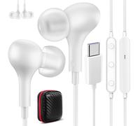 Écouteurs USB C pour Galaxy A56 A36 A35 A55 A17 5G Samsung A57 A37 A27 S26 | Magnétique Type C Casque Filaire avec Microphone Contrôle du Volume pour iPhone 17e 16 15 Pro Xiaomi 17 iPad Mini Pixel 10a 9