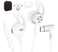Écouteurs USB-C pour HONOR 400 Smart 5G X9d X8d, Écouteurs intra-auriculaires magnétiques type C Avec microphone et contrôle volume pour Google Pixel 10 9 REDMI Note 15 Pro+ Galaxy S26 S25 A17 A56 A36