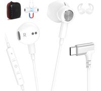 Écouteurs USB-C pour Honor 400 Smart 5G X9d X8d/Galaxy S26 S25 A17 A56Blanc