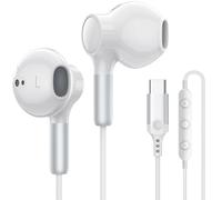 Écouteurs USB-C pour iPhone 15, 16, Pro Max, iPad Pro Air 5/4, Mini 6, Google Pixel 9-6, Samsung Galaxy S24, avec câble C, microphone et contrôle du volume