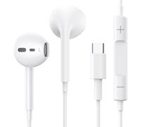 Écouteurs USB C pour iPhone 15 Écouteurs Filaire USB C Écouteurs HiFi Stéréo USB C avec Microphone et Contrôle du Volume Ecouteur Filaire Compatible avec iPhone 15/Samsung S24/S23 Ultra/S22/iPad Pro