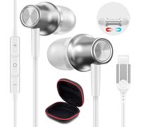 Écouteurs USB C pour iPhone 15 Pro Galaxy A54 A34 5G, Magnétiques USB C Casque avec Microphone,Intra-auriculaire Type C Écouteurs pour Samsung A33 A53 S24 S23 FE Mi 13T 12 Pixel 8 Pro 7a Oneplus 12 11