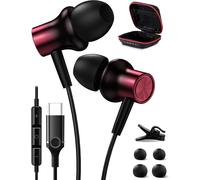 Écouteurs USB C pour iPhone 16 15 Intra-Auriculaire Ecouteur USB Type C Ecouteur Filaire Casque avec Micro pour Samsung A16 5G A55 A35 A33 A34 A54 S24 FE S23 Pixel 9 8 OnePlus 12 11 Honor Magic 6