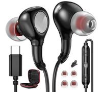 Écouteurs USB C pour iPhone 16 15 Pro Samsung A55 A35 A54 A34 S23 FE Ultra S24,HiFi Stéréo Écouteurs USB Type C Intra Auriculaires avec Micro et Contrôle du Volume pour Mi 13T Pixel 9 Pro 7a Oneplus