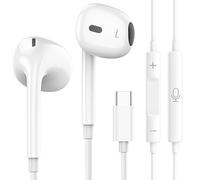 Écouteurs USB-C pour iPhone 17/16/15, Casque Intra-Auriculaire Filaire avec Micro et Contrôle du Volume, Son Stéréo HiFi Réduction de Bruit, Compatible Galaxy S24/S23, Pixel 8/7, iPad, MacBook