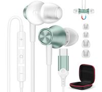 Écouteurs USB C pour iPhone 17 16 Pro Max Samsung Galaxy A17 A16 A56 A36 S25 S24,HiFi Stéréo Magnétique Ecouteurs Filaire USB C avec Micro pour Xiaomi 14 Redmi Note 13 Pro+POCO X6 Pro Pixel 9a 9 Pro