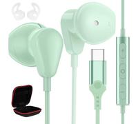 Écouteurs USB C pour Samsung A57 A37 A27 5G A56 A36 Galaxy S26 Ultra S26 | HIFI Stéréo Intra-auriculaires Type C Casque avec Câble et Microphone Sport pour iPhone 18 Pro Max 17e iPad Air Pixel 11 10a