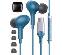 Écouteurs USB C pour Samsung Galaxy A34 A54 A53 A33 5G S23 Ultra S22 S21 FE S20 Casque USB C avec microphone HiFi Stéréo Écouteurs USB C In-Ear avec fil pour Pixel 7a 6a 7 6 Pro OnePlus 11 10 9 Pro 8T