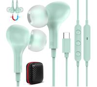 Écouteurs USB C pour Samsung Galaxy A54 5G A34 A55 A35 A33 A53, Magnétiques Casque Type C Filaire Microphone Annulation du Bruit