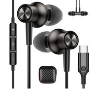 Écouteurs USB C pour Samsung Galaxy A55 A35 A54 A34 A53 S24 FE S23 Écouteurs intra-auriculaires avec câble microphone Type C