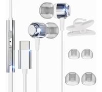 Écouteurs USB C pour Samsung Galaxy S23 S22 Ultra S24 S21 A53 A33 5G, HiFi Stéréo Ecouteurs Filaire USB C avec MICR, pour iPhone 16 15 Pro Max Huawei P60 Pixel 8 7 Pro 6a iPad 10 iPad Air 5