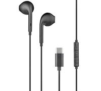 Ecouteurs USB C Télécommande/Micro Bouton Noir Bigben