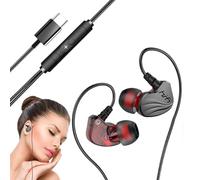 Écouteurs USB de type C - Ensemble de casque, haut-parleur atténuateur de | bruit, outil d'écoute multimédia | Prise d'interface numérique, pièce électronique portable pour appels, balados de musique