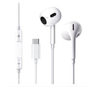 Ecouteurs USB Type C,Intra Auriculaires Casque avec Micro (Hi-Res) et contrôle du Volume pour iPhone,iPad Pro,Samsung,Xiaomi,Huawei,OnePlus,Google Pixel 4 et Autres périphériques d'interface de Type C