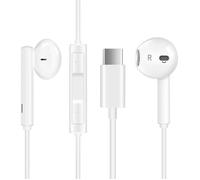 Écouteurs USB Type C Intra-Auriculaires, Écouteurs Filaires stéréo HiFi avec Microphone et Contrôle du Volume, Écouteurs pour [484]