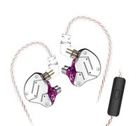 écouteurs ZSN 1DD + 1BA à Armature double conducteur, détachables, intra-auriculaires, moniteurs Audio, isolation du bruit, hi-fi, musique, sport