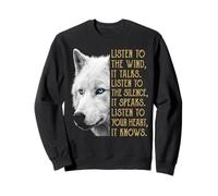 Écoutez Le Vent, il Parle, écoutez Le Silence : White Wolf Sweatshirt
