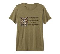 Écoutez Le Vent Qui Parle Écoutez Le Silence qu'il Parle T-Shirt Haut de Gamme