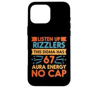 Écoutez Rizzlers Sigma 67 No Cap Aura Energy Meme 6 7 Kids Coque pour iPhone 16 Pro Max