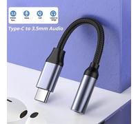 Écoutez votre musique en toute simplicité ! Adaptateur USB-C vers Jack métal/tressé