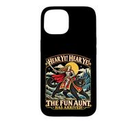 Écoutez Ye Fun Aunt Knight chevauchant Un Chat Noir drôle Coque pour iPhone 15