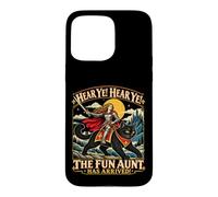 Écoutez Ye Fun Aunt Knight chevauchant Un Chat Noir drôle Coque pour iPhone 15 Pro Max