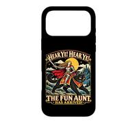 Écoutez Ye Fun Aunt Knight chevauchant Un Chat Noir drôle Coque pour iPhone 17 Pro Max
