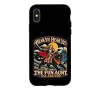 Écoutez Ye Fun Aunt Knight chevauchant Un Chat Noir drôle Coque pour iPhone X/XS
