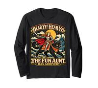 Écoutez Ye Fun Aunt Knight chevauchant Un Chat Noir drôle Manche Longue