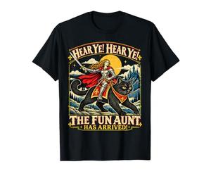 Écoutez Ye Fun Aunt Knight chevauchant Un Chat Noir drôle T-Shirt