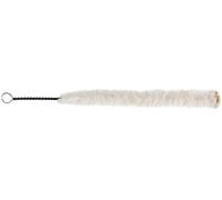Écouvillon Brosse de Nettoyage pour Flûte Traversiere 34 cm Fibre Coton Blanche