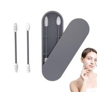 Écouvillons d'oreille réutilisables - Cotons-tiges fins | Sans BPA - Démaquillage extra doux - Sécurité des - Respectueux de l'environnement - Lavables - Mini hommes et femmes