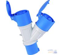 Ecova Adaptateur Industriel 2 Sorties IP 44 230V
