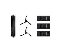 ECOVACS Kit d'entretien pour DEEBOT X2 Omni/ X2 Combo, 1*Brosse Principale (Caoutchouc), 2*Brosse latérales (Noire), 3*Filtres antibactériens, Accessoire d'origine