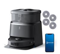 ECOVACS Aspirateur Robot DEEBOT T30 Omni avec Mini Station Robot Aspirateur Laveur, Nettoyage Humide adaptatif TruEdge, Brosse ZeroTangle, 11 000 PA, Nettoyage des serpillières à l'eau Chaude