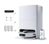 ECOVACS DEEBOT T20 Omni 6000Pa Robot aspirateur Laveur, Auto Levage de la serpillière, Vidage Automatique + Kit d'entretien d'origine, 1*Brosse Principale, 4*Brosse latérale, 3*Filtres antibactériens