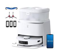 ECOVACS DEEBOT T30 Pro Omni Robot aspirateur avec Mini Station, Adaptation au Nettoyage des Bords TruEdge, Brosse Anti-emmêlement ZeroTangle, Aspiration 11000 PA, avec kit de pièces détachées Inclus.