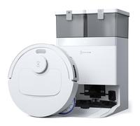 ECOVACS DEEBOT T30C Omni GEN2 Aspirateur Robot avec Station, 25000Pa, Lavage à l'eau Chaude 75℃, Serpillière OZMO Turbo 2.0, Brosse ZeroTangle 3.0, Nettoyage Humide adaptatif, Blanc