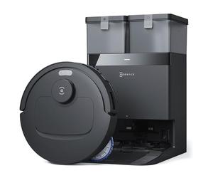 ECOVACS DEEBOT T30C Omni GEN2 Robot Aspirateur Laveur avec Station, 25000Pa, Lavage à l'eau Chaude 75 ℃, Serpillière OZMO Turbo 2.0, Brosse ZeroTangle 3.0, Nettoyage Humide adaptatif, Noir