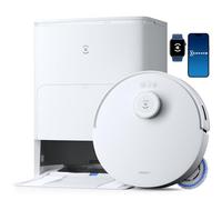 ECOVACS DEEBOT T30S Aspirateur Robot avec Station, Robot Aspirateur Laveur avec Brosse ZeroTangle, 11000 Pa, Nettoyage Humide adaptatif TruEdge™, Nettoyage des serpillières à l'eau Chaude 70°C