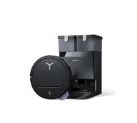 ECOVACS DEEBOT T50 Omni Gen3 Aspirateur Robot Laveur, 25 000 Pa, Brosse/Patin Extensibles, ZeroTangle 3.0, AIVI 3D 2.0, Station Omni Tout-en-Un, Lavage Eau Chaude 75 °C, Ultra-Fin 81 mm, Noir