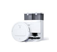 ECOVACS DEEBOT T50 Omni Gen3 Aspirateur Robot Laveur, 25 000 Pa, Brosse/Patin Extensibles, ZeroTangle 3.0, AIVI 3D 2.0, Station Omni Tout-en-Un, Lavage Eau Chaude 75 °C, Ultra-Fin 81 mm, Blanc