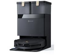ECOVACS DEEBOT T50 Pro Omni Gen3 Aspirateur Robot Laveur, Brosse latérale et Patin Extensibles, 25 000 Pa, AIVI 3D 3.0, Ajout Auto Solution, Lavage 75 °C, Séchage air Chaud, Ultra-Fin 81mm, Noir