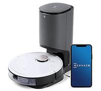 ECOVACS Deebot T8+ Robot Aspirateur Laveur (2En1) avec Station d'Auto-Vidage : Fonction de Balayage, Navigation Intelligente